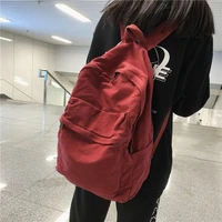 canvas backpack vintage rucksack women laptop travel backpack for college student girl fashion a4 notebook book backpack