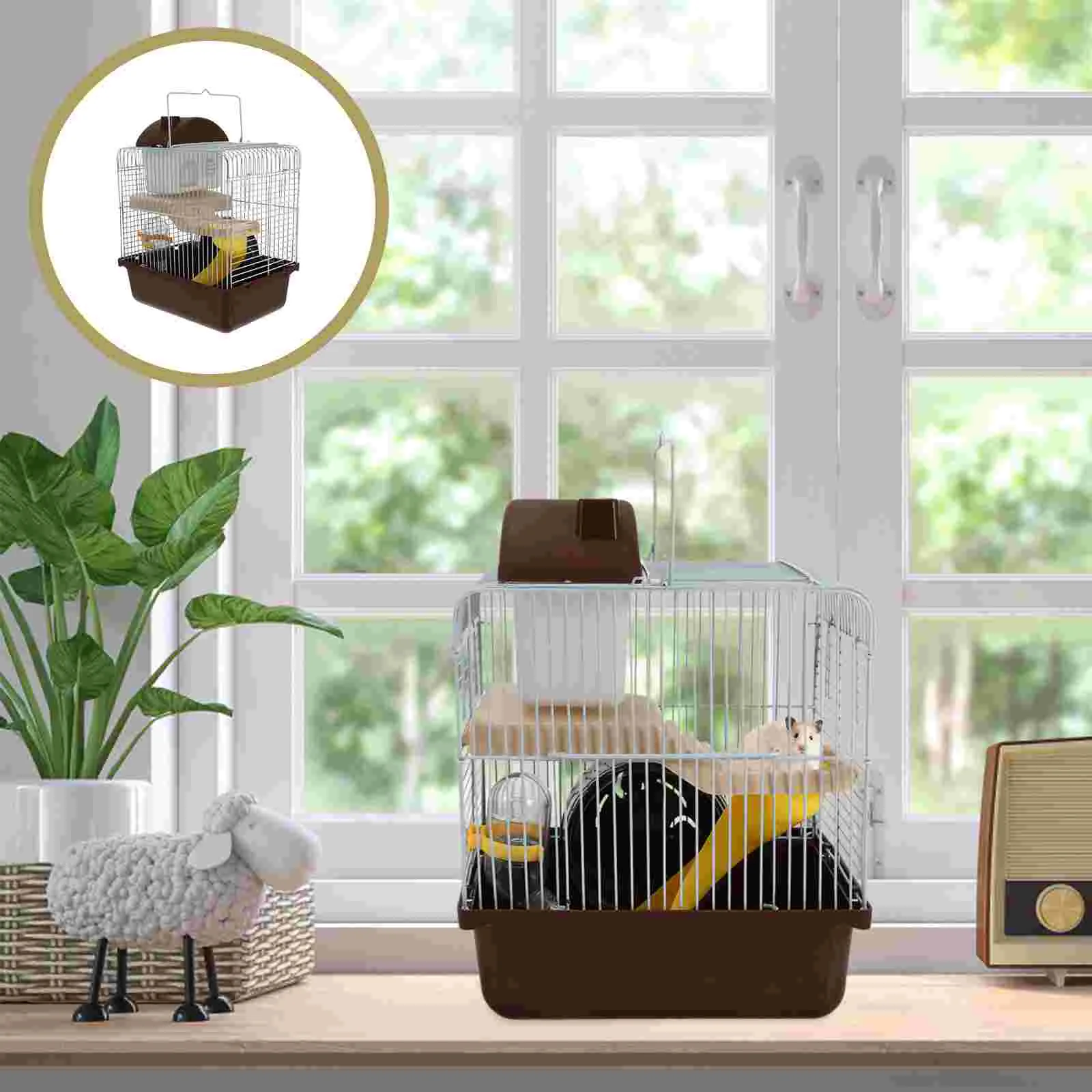 Клетка для убежища хомяка дом ежа диспенсер воды кофе пластиковая хижина занятий