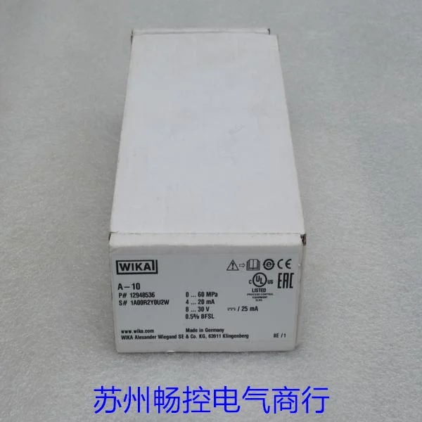 * Распродажа Новый немецкий датчик давления WIKA A-10 Spot 0-60Mpa 12948536