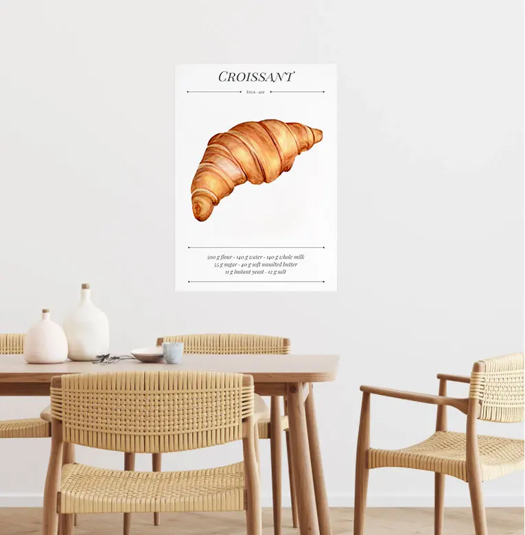 Кухонный декор постер для печати вкусный хлеб французская пекарня настенная