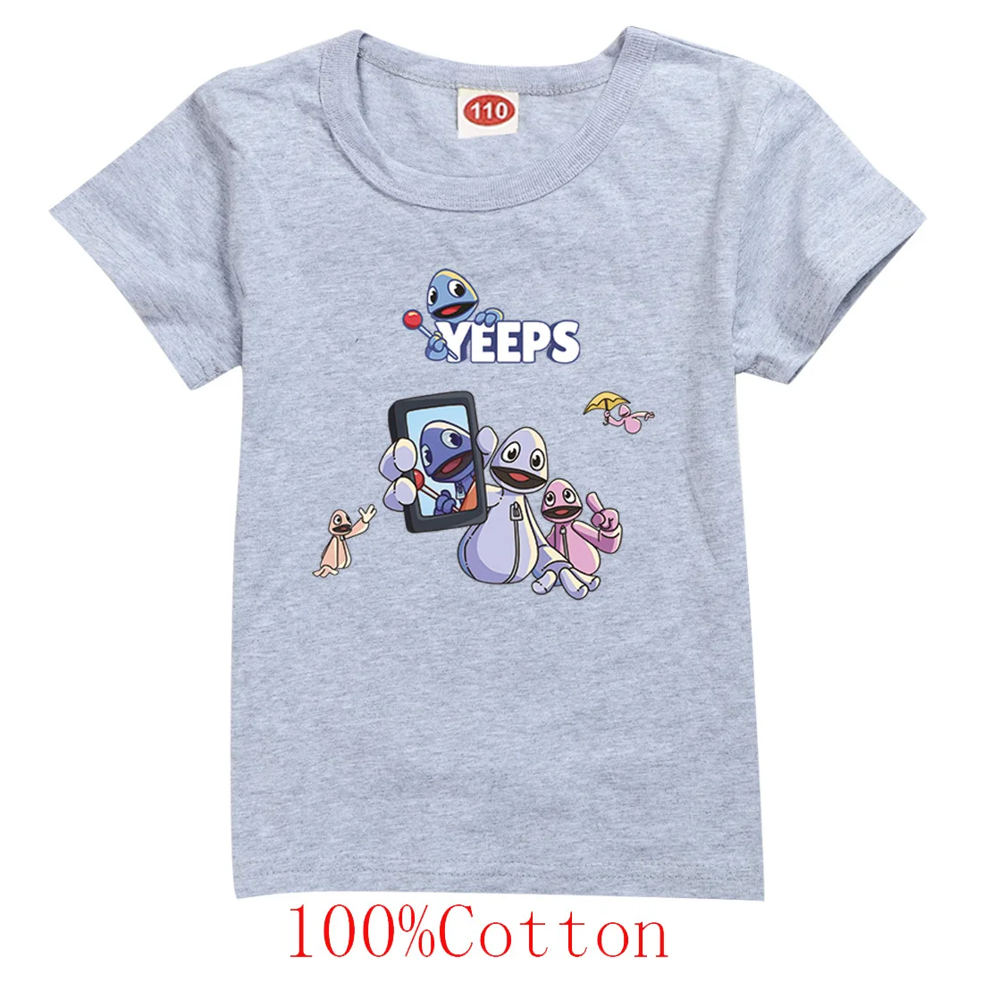 Фото Футболка New Yeeps: Hide and Seek, детская популярная игровая одежда, летняя забавная футболка с круглым вырезом и короткими рукавами для маленьких девочек, футболки с графикой №2