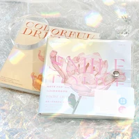 the beautiful flowers cube floral diary book 168p soft pvc cover agenda planner blankgrid paper diy scheduler notebook gift
