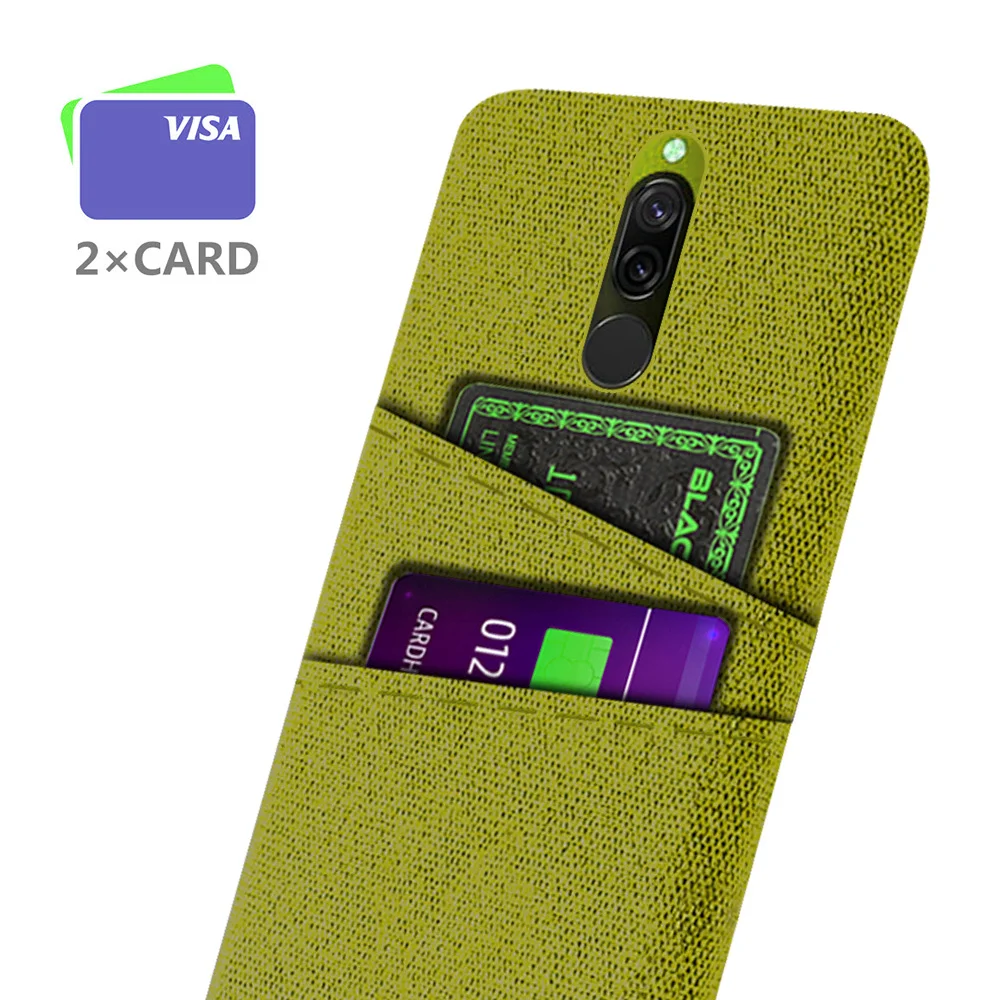 

Dual Card Fabric Cloth Luxury Business Case For Xiaomi Redmi 8 Cover Wallet Coque For xiaomi redmi 8A redmi8 Funda Capa Redmi8A