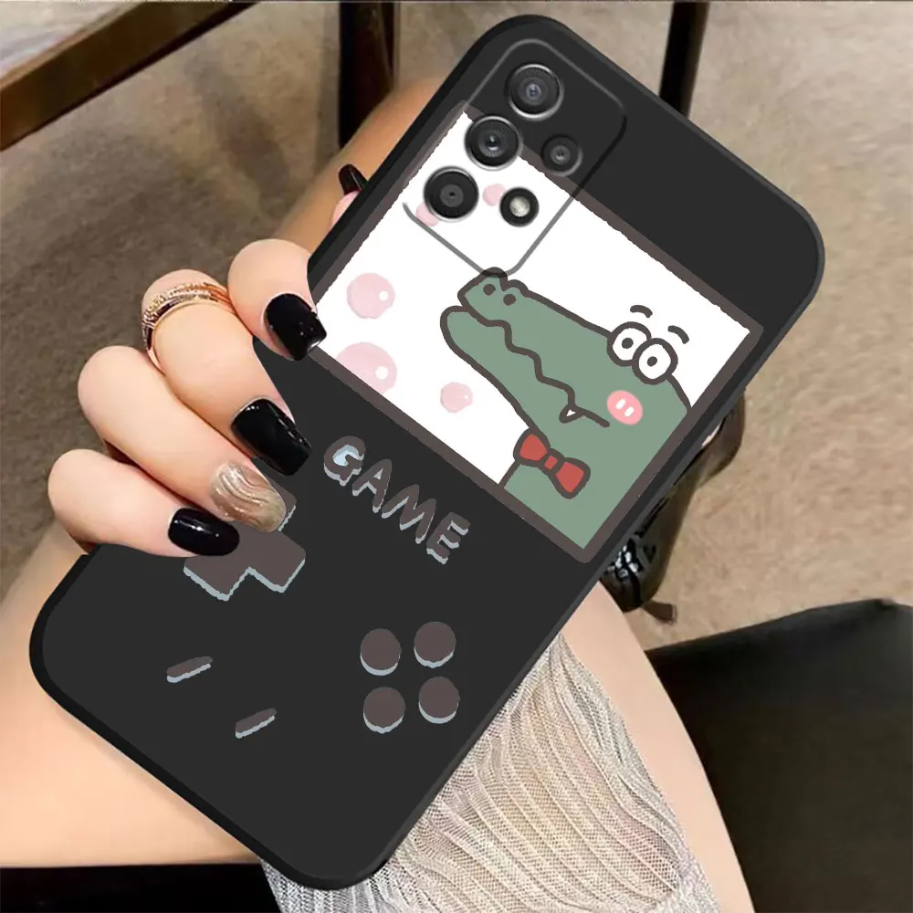 Case For Samsung Galaxy A91 A14 A73 A72 A71 A53 A52 A51 A42 A33 A32 A22 A715F A52S A22S 4G 5G Case Game Cartoon Shark Dinosaur