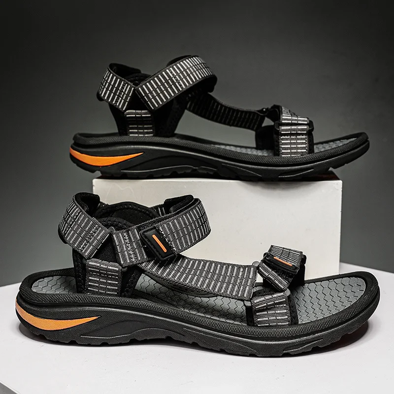 

Men Summer Sandals Outdoor Casual Sandals Comfortable Beach Aqua Shoes Non-slip Light Weight Breathable Sandals Summer Slippers