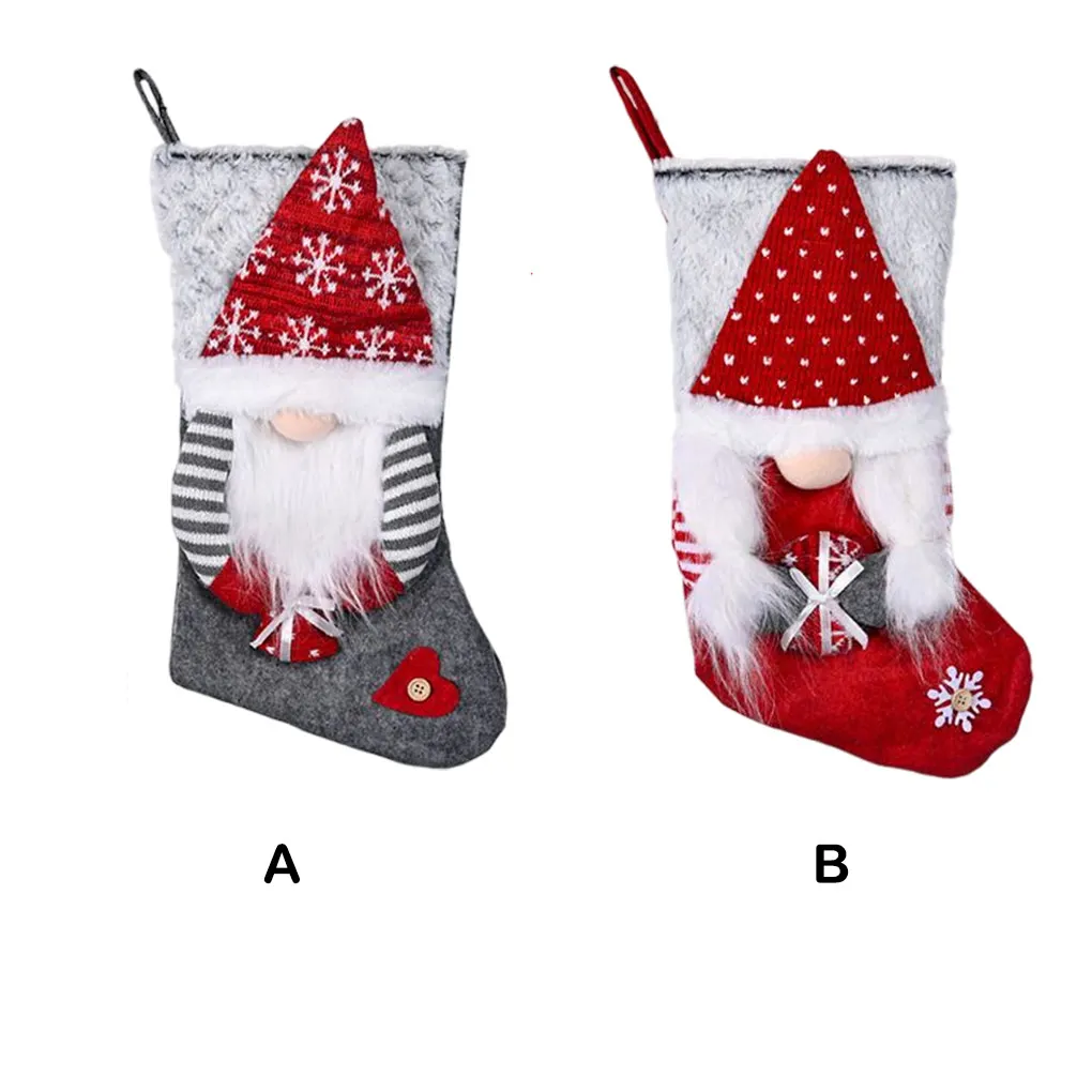 

Рождественские носки, товары для вечерние, рождественские чулки, подвесные украшения, подарок «сделай сам», мешок конфет, праздничное украш...