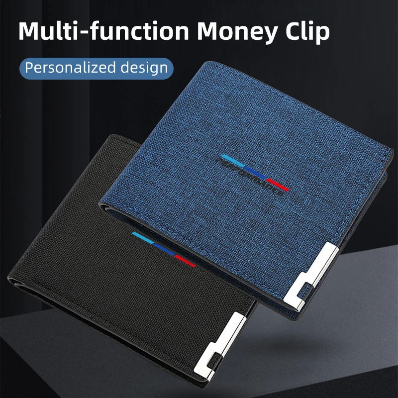 Мужской кошелек с логотипом автомобиля держатель для кредитных карт органайзер