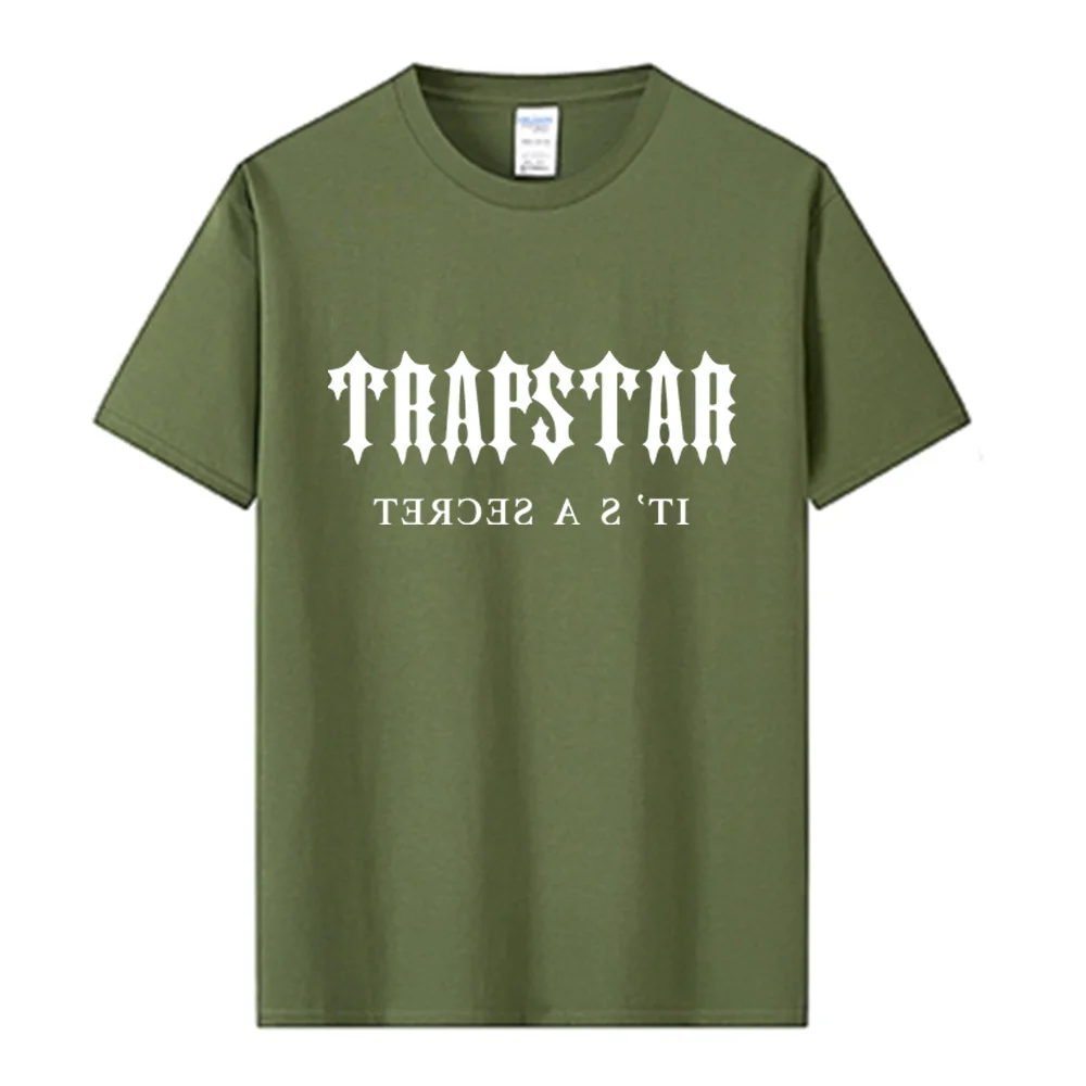 

Футболка мужская трапециевидная с коротким рукавом, брендовая модная повседневная Свободная рубашка оверсайз с круглым вырезом, хлопковая...