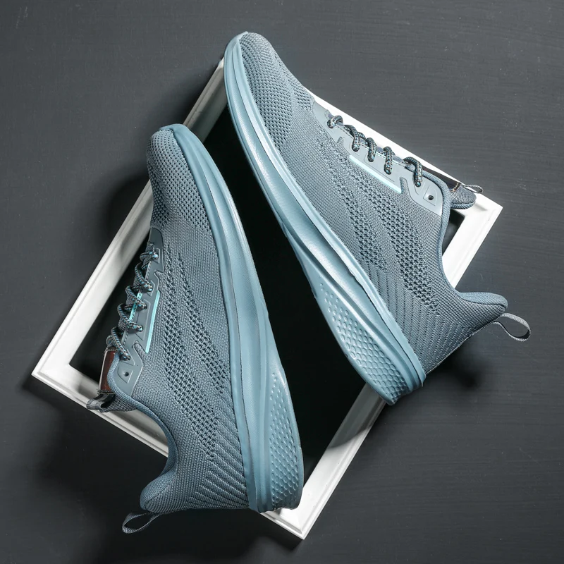 

Кроссовки мужские легкие, дышащие, на платформе, на шнуровке, для бега, занятий спортом на свежем воздухе