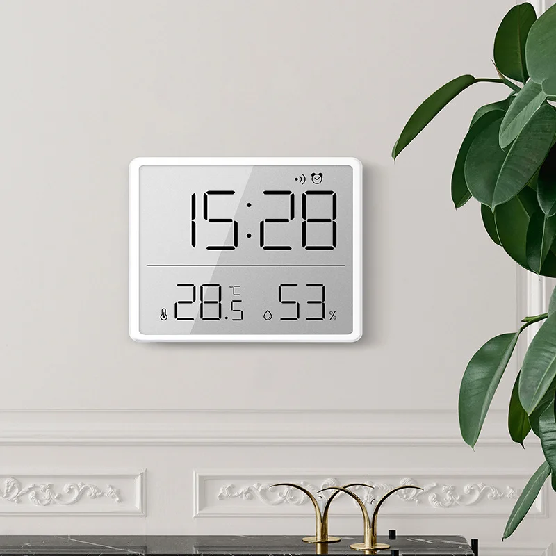 

Temperature Digital Alarm Clock Clock Date Display Large Screen Mounted Wall Digital Magnetic Multi-functional Humidity