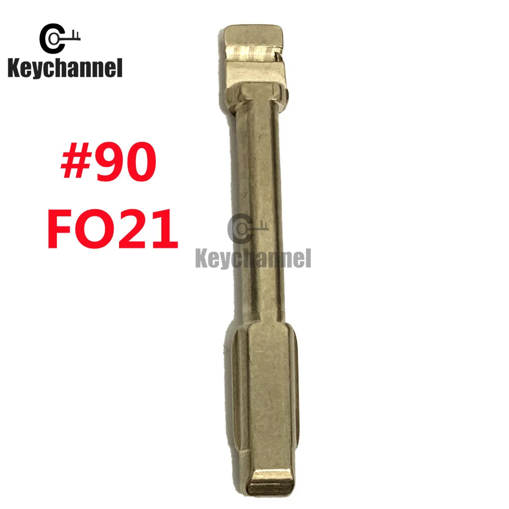 Keychannel 10PCS FO21 Car Key Blade #90 KD Blank for KEYDIY 