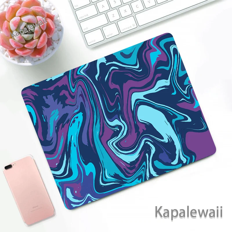 

Pc Mouse Pad Gamer Gaming Computer Strata Liquid Deskpad Mat Small Mousepad Accessories Anime Rug Mausepad 18x22cm Edge Locking