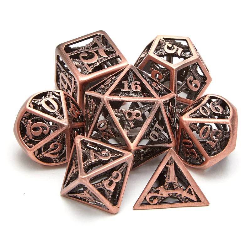 

Металлический фотографический набор, игральные кости D & D для подарка, ролевая игра Polyhedra, ролевые игры в кости