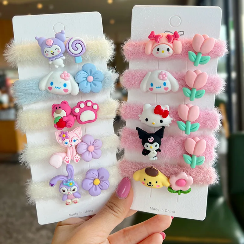 

Sanrio плюшевый Коричный мультфильм аниме плюшевый обруч для волос кавайная веревка для волос хвост резинка для волос милая девушка сердце Ко...