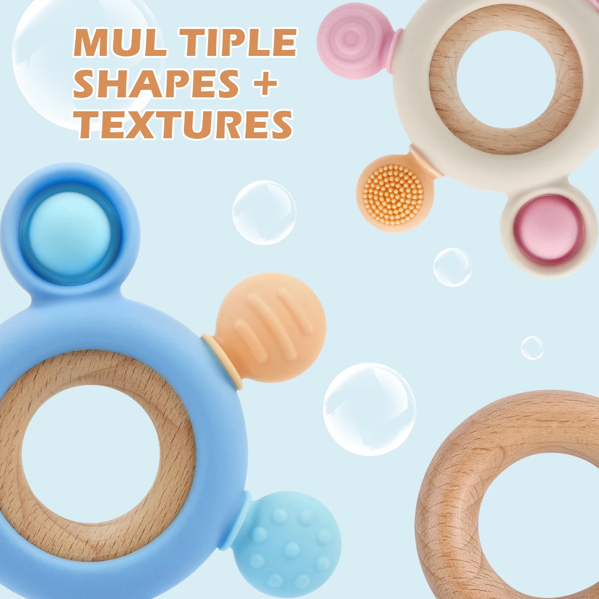 1 шт. детские силиконовые игрушки-прорезыватели мультяшная форма руля игрушки