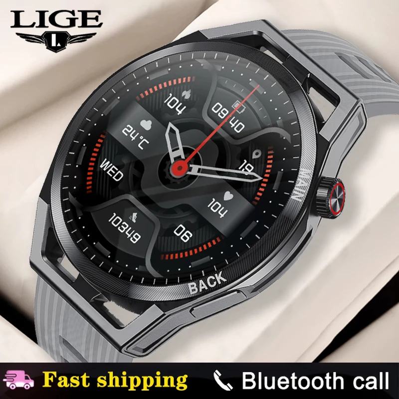 

Смарт-часы LIGE NFC с Bluetooth, IP67, пульсометром и тонометром