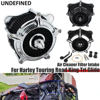 for harley touring road king street glide ultra softail dyna motorcycle air filter cnc turbine air cleaner intake filter 08 17