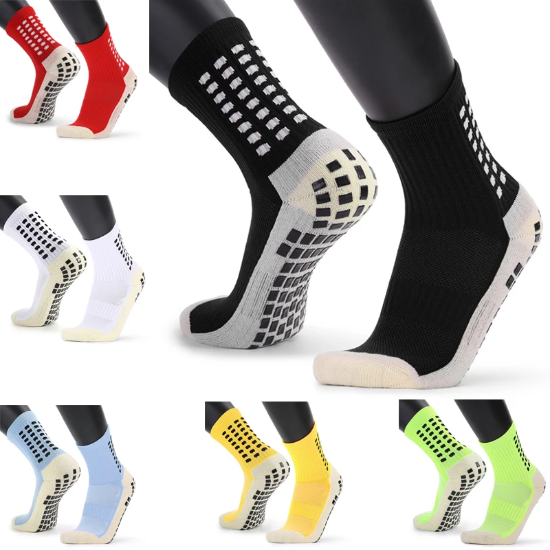 

New Men Women Anti Slip Soccer Socks Foot Dispensing Sports Socks Thickened Towel Bottom Football Basketball Socks
