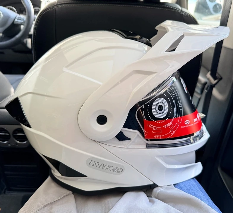 Фото Мотошлем Tanked Helmet для мужчин, полнолицевой, для мотокросса, даунхилла, внедорожных и горных велосипедов, с сертификацией DOT, профессиональный Casco №5
