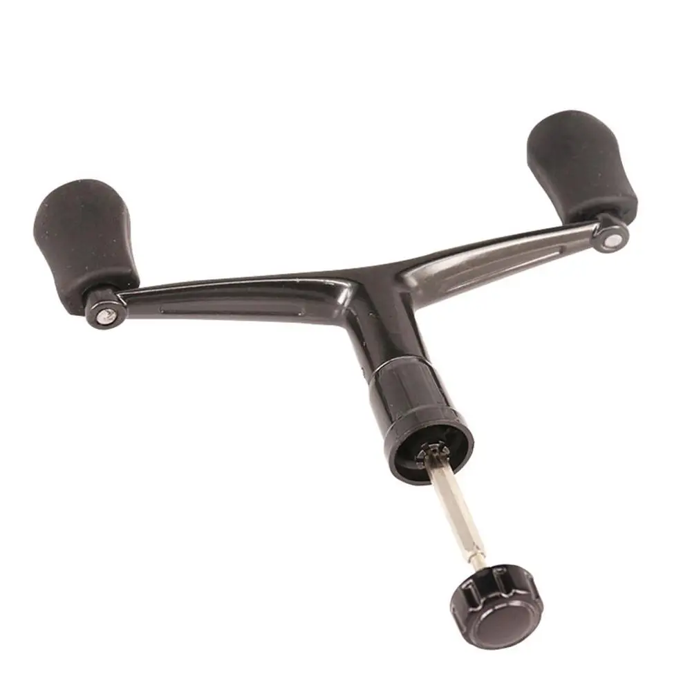 

Fishing Reel Handle Grip Rubber Pills Metal Rocker Arm Double Knob Replacement Fishing Reel Modification Accessories Easy Instal