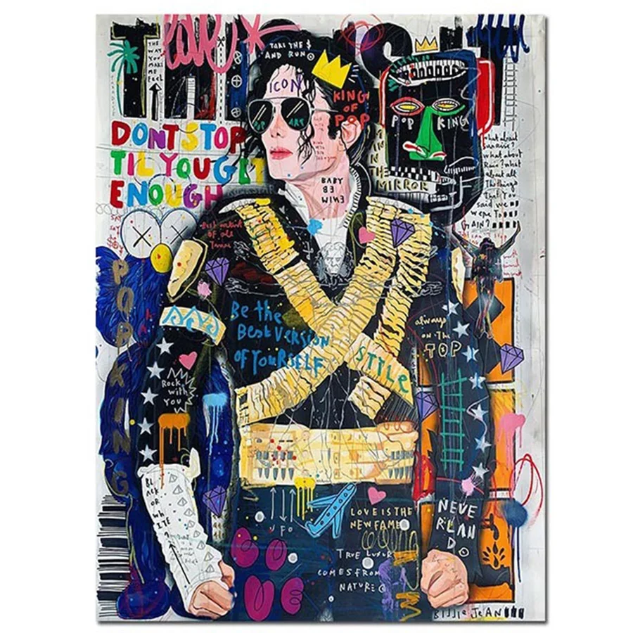 Набор для алмазной живописи с изображением Майкла Джексона |