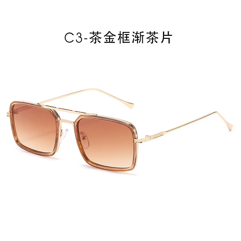 Солнцезащитные очки в металлической оправе для мужчин и женщин uv400 - купить по