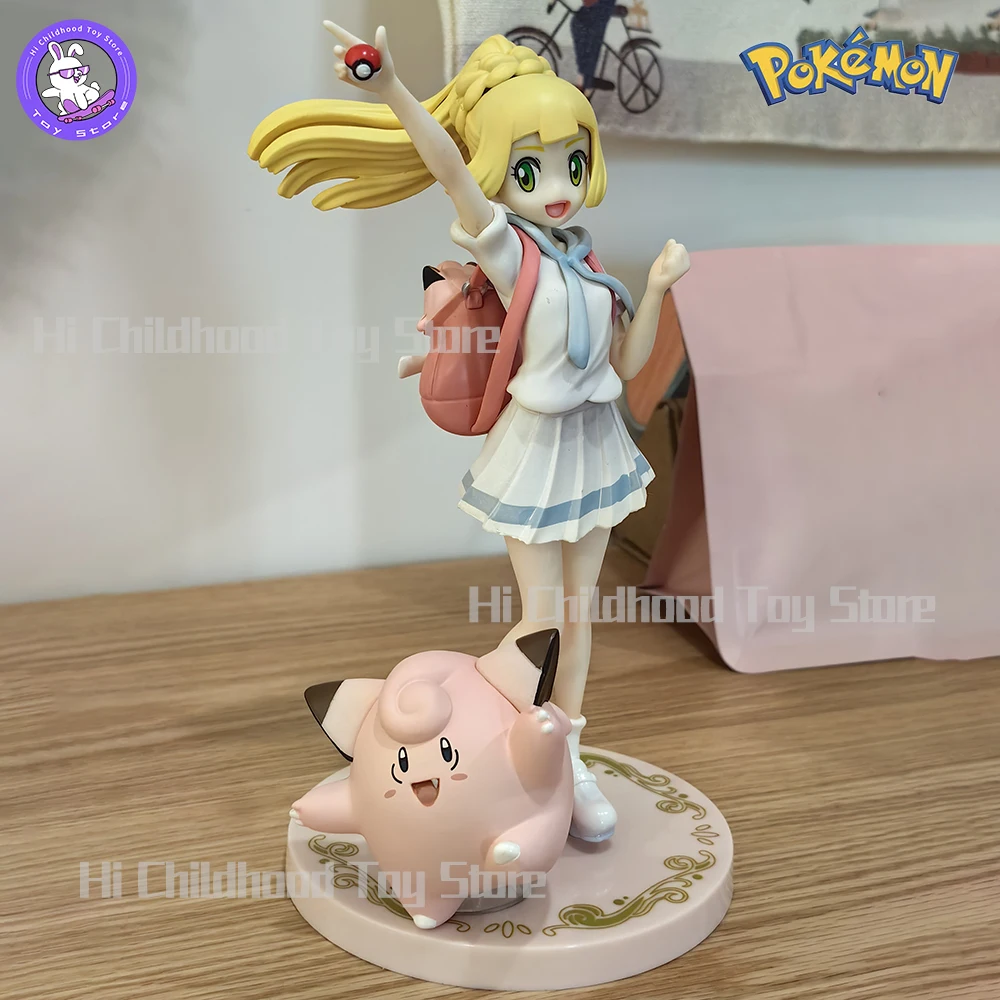 

19 см покемон Kawaii Pet Elf Gk Солнце Луна заправка Lillie Clefairy аниме экшн-фигурки модели коллекционирования для детей