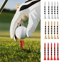 70mm golf holder bamboo golf tees with black stripe consistency measurement lines for outdoor sports golf accesories 3 colo f3e8