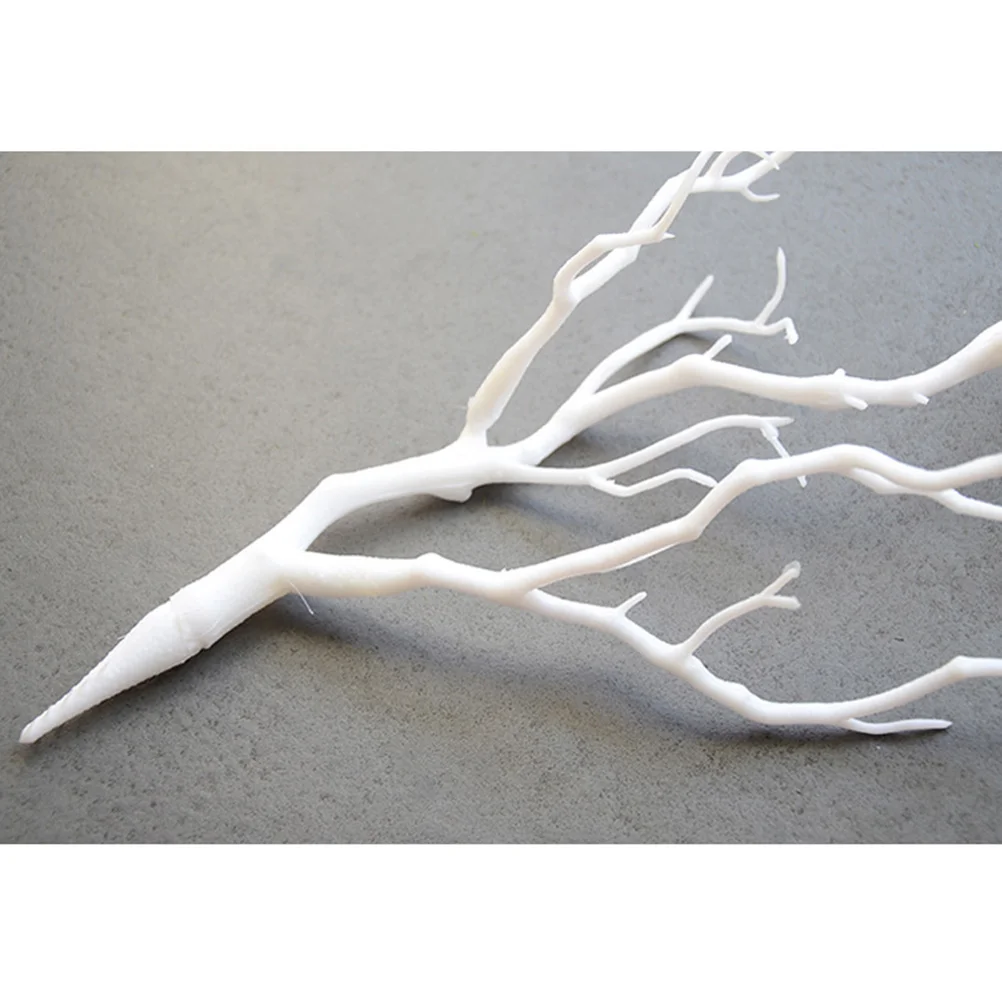 

Branch Artificial Fake Tree Plastic Branches Vase Picks Flower Stem Decoration Decor Antler Crafts White Filler Home Berry Diy