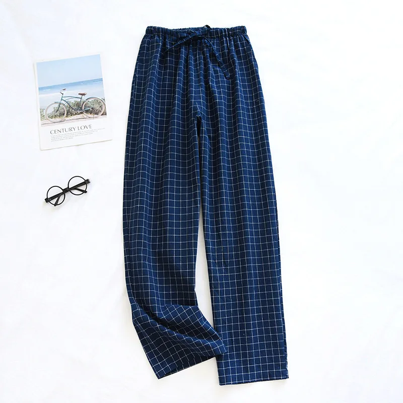 Couple Men's Pajama Pants Full Cotton Home Pants Winter Autumn Loungewear Sleeping Trousers Women Bottoms Night Pants