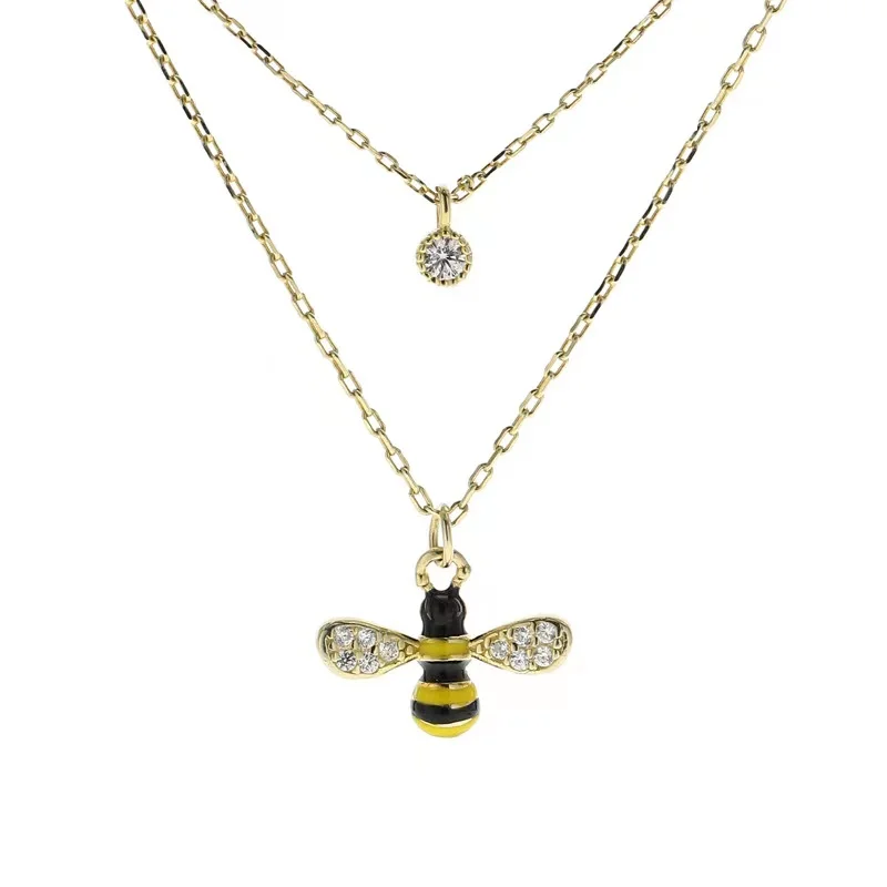 

Женское Двухслойное ожерелье-чокер из серебра 925 пробы