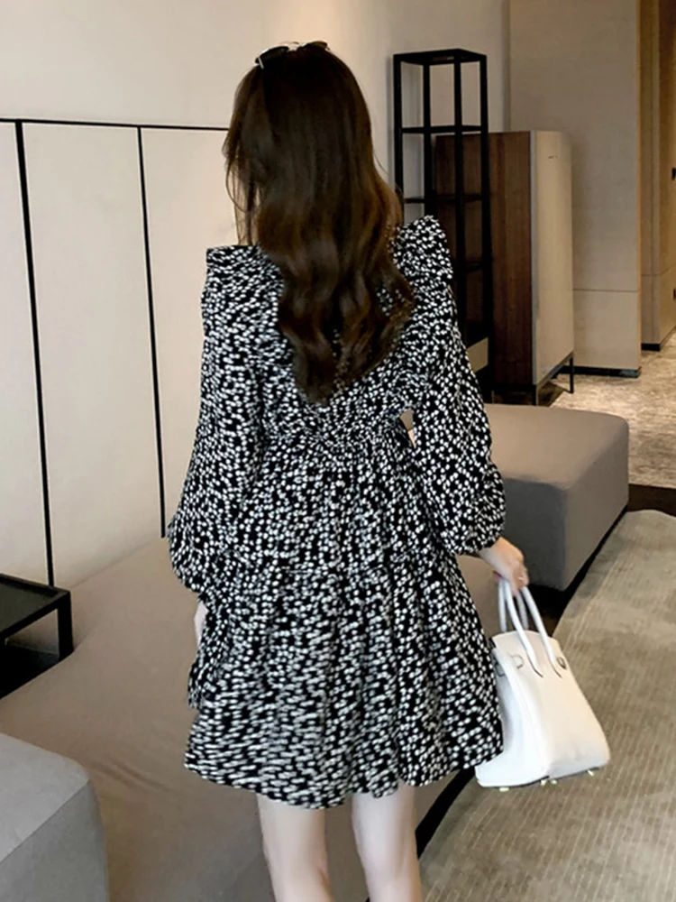 Элегантное шифоновое платье новинка 2024 женская одежда на весну и осень