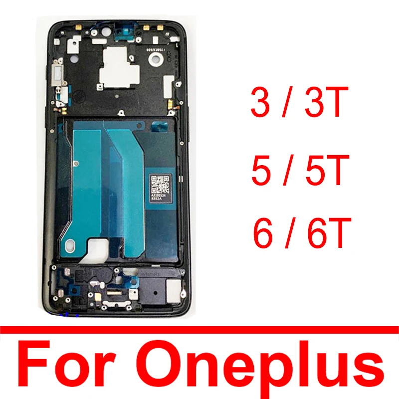 Рамка для OnePlus X 1 A0001 3 5 6 3T 5T 6T ЖК-дисплей поддерживающая задняя рамка пластина шасси запасные части