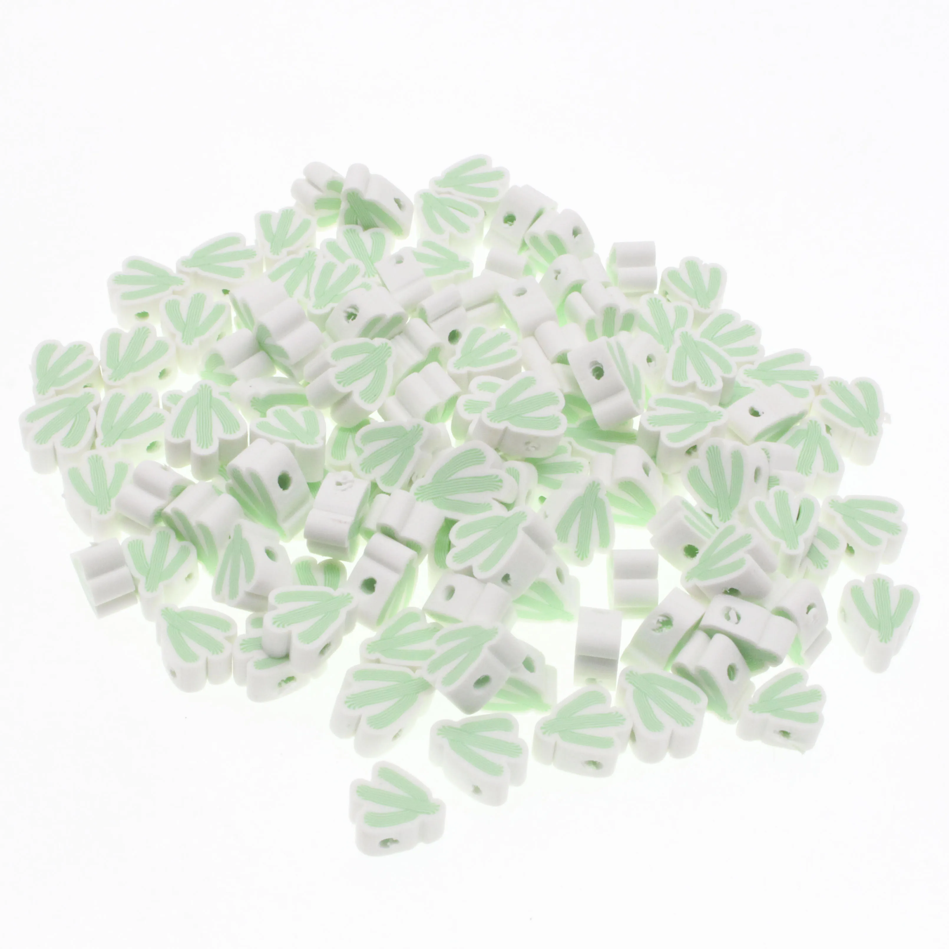 CHONGAI 30/50/100 шт. бусины из глины в виде кактуса, бусины из полимерной глины, аксессуары ручной работы 10 мм