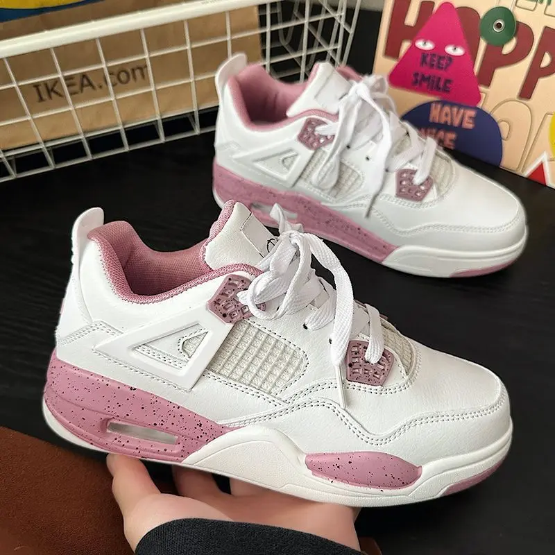 Women's Thick Soled Sneakers 2023 Spring New Designer Air Cushion Daddy Shoes Fashion Platform Ladies Casual Vulcanized Shoes