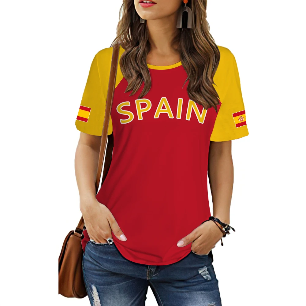 

2023 Country Women T-Shirt Summer Holiday Tops 5xl Short Sleeve Female Street Casual Tee Oversized Harajuku Shirt Loose Clothing