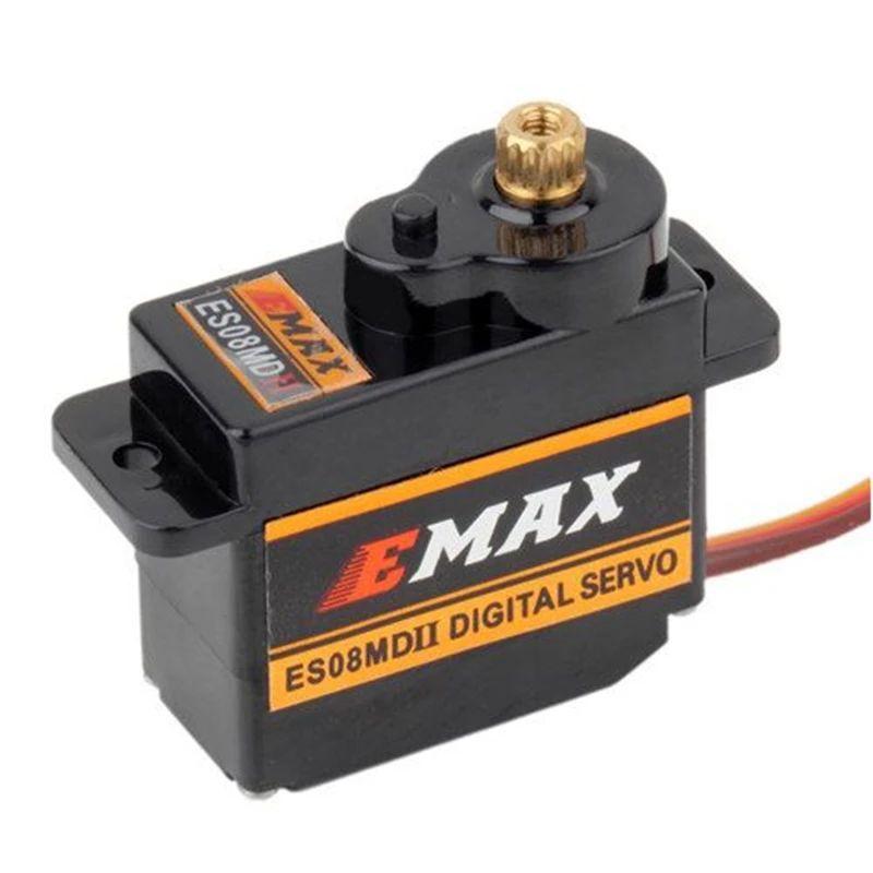 

EMAX ES08MD II Digitale High Sensitive Mini Sub Micro Servo 12g/2.4 kg/High-speed Metal Gear CW/CCW for RC airplane Helicopter