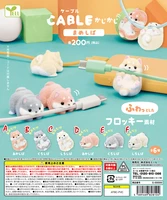 yell gachapon gacha capsule toy bite charging cable mini shiba inu figurine action figure usb line ornaments