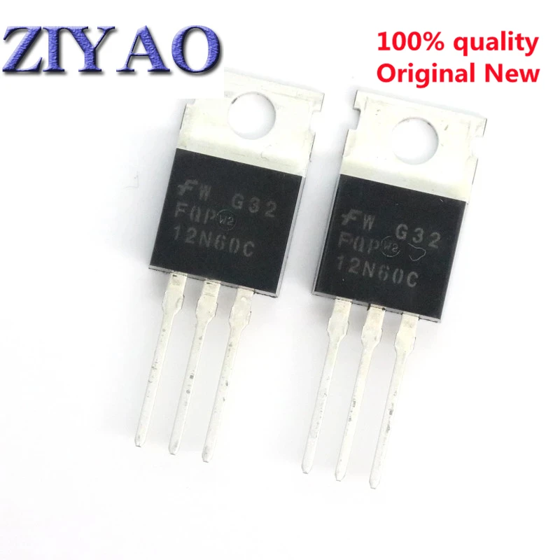 10 шт. FQP12N60C 12N60 MOS трубка с полевым эффектом 12 a600v steel-toed the-220 В наличии 100% новый и оригинальный