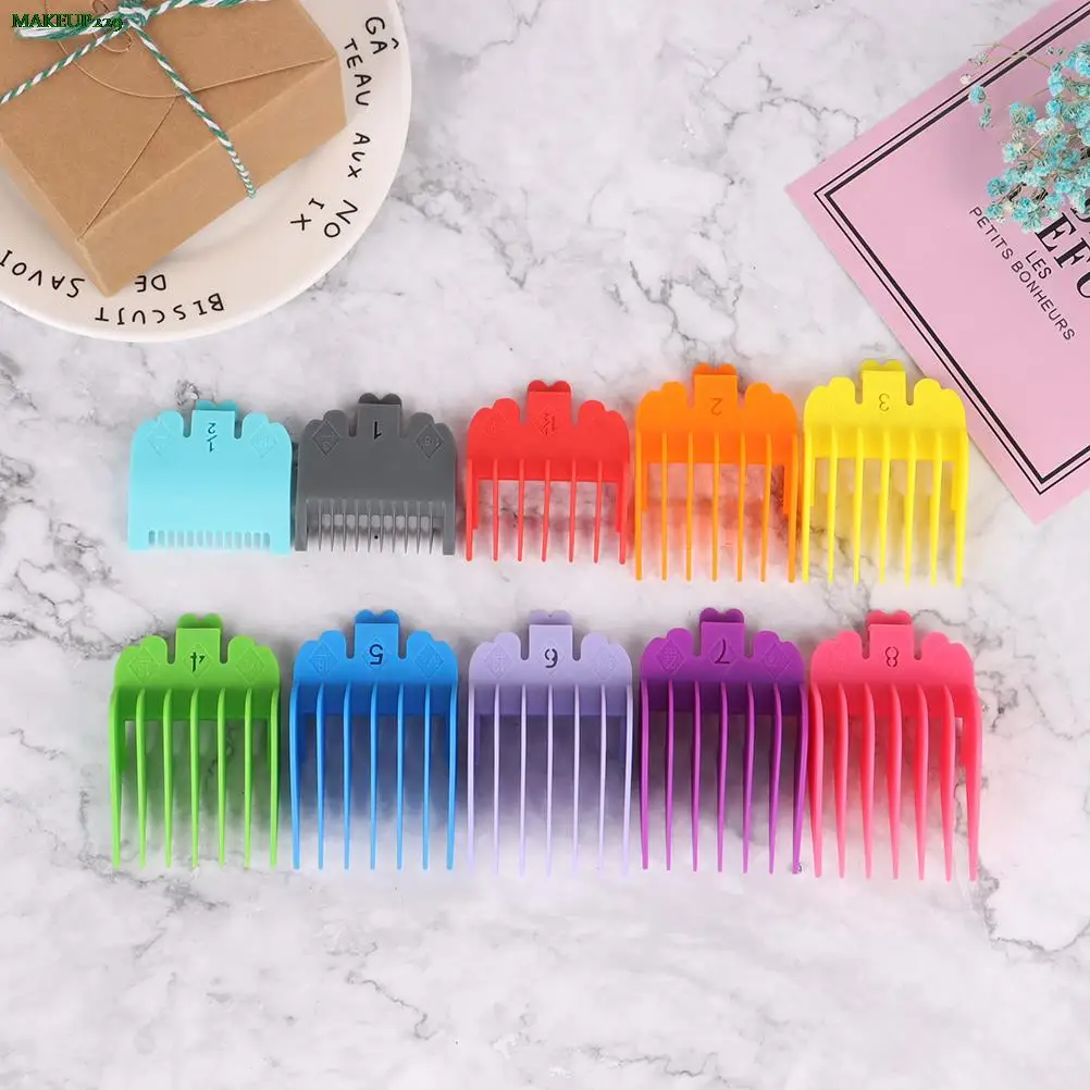

10pcs 1.5mm-25mm Hair Clipper Limit Comb Guide Attachment Set with Storage Tray for Wahl Hair Clipper Shaver Haircut Accessories