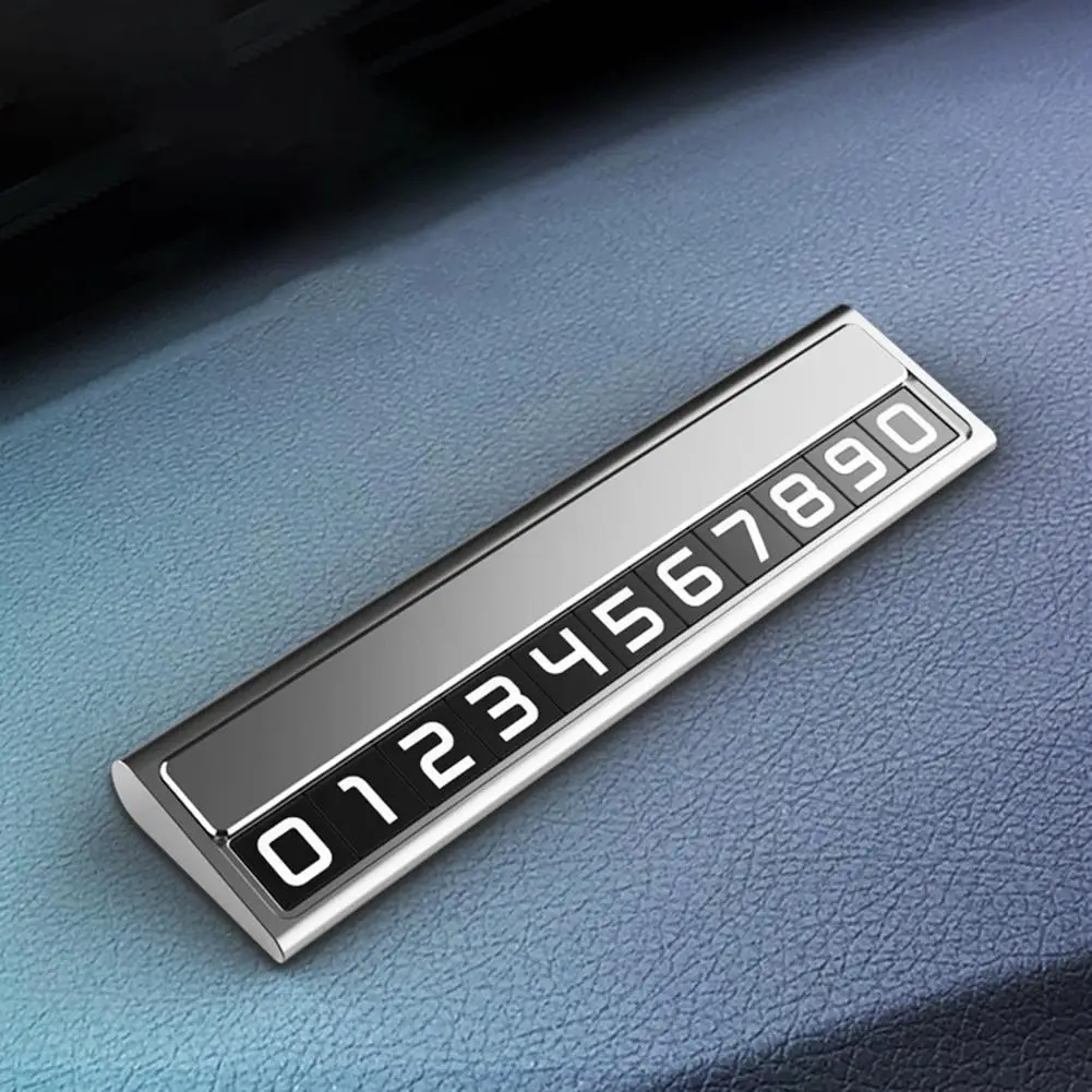 

Magnetic Number Parking Sign Fluorescent Green Magnetic Car Metal Temporary Parking Plate Hidden Auto Parking Card with Number