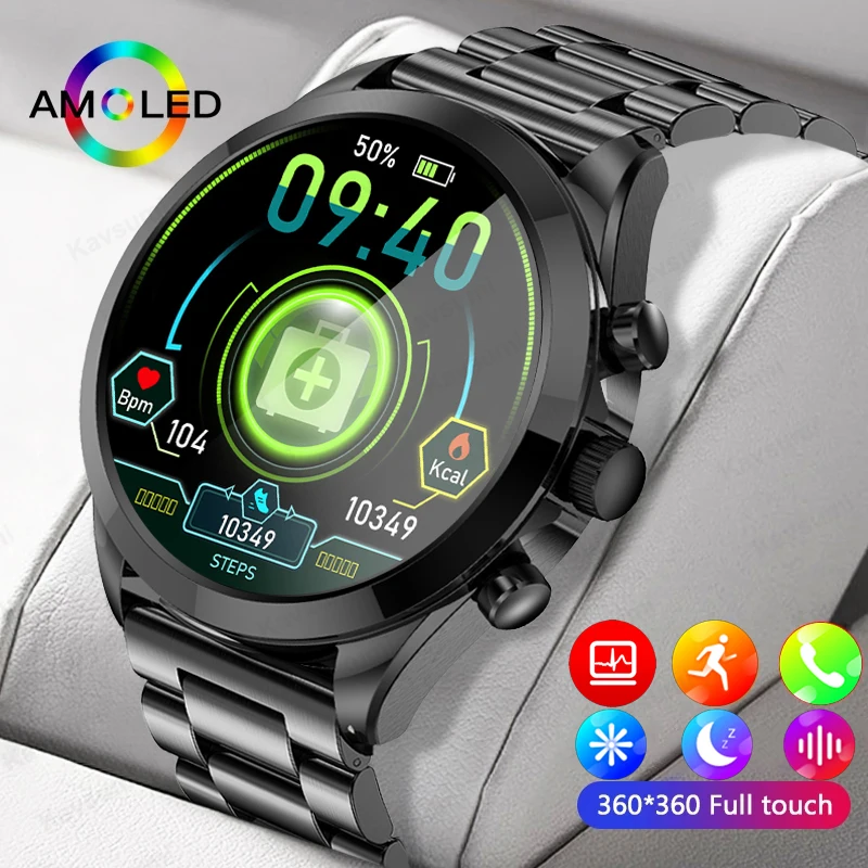 

New Bluetooth Call Smartwatch Fitness Tracker pressure monitoring Thermometer Health Watch ECG Blood Glucose Smart Watch For Men