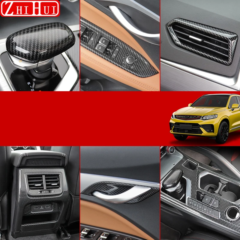 

For Geely Tugella Xingyue FY11 2020-2023 Car Armrest Rear Seat Air Outlet Frame Console Panel Cover Sticker Interior Accessories