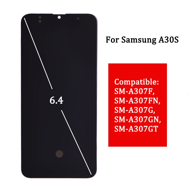 

ЖК-дисплей 6,4 ''Super Amoled с дигитайзером сенсорного экрана в сборе для Samsung GALAXY A30S A307, A307F, A307FN, A307G, A307GN