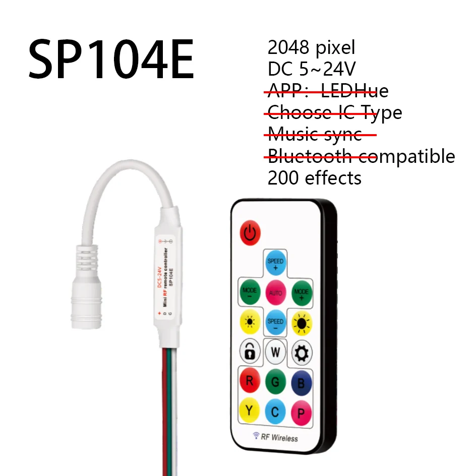 RGB контроллер WS2812b WS2811F  для светодиодных лент