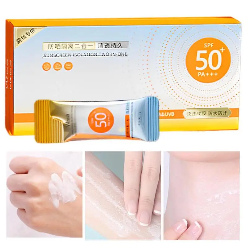 

Non-greasy Face Sunscreen SPF 50 50 PCS Cream For Oily Body Skin Sun Blocker Protector Solar Beauty Skincare Lotion