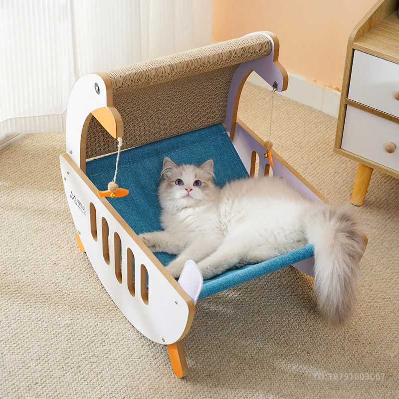 

Cat scratching board large cat litter wear-resistant replaceable play and sleep one hammock grinding claw big white goose