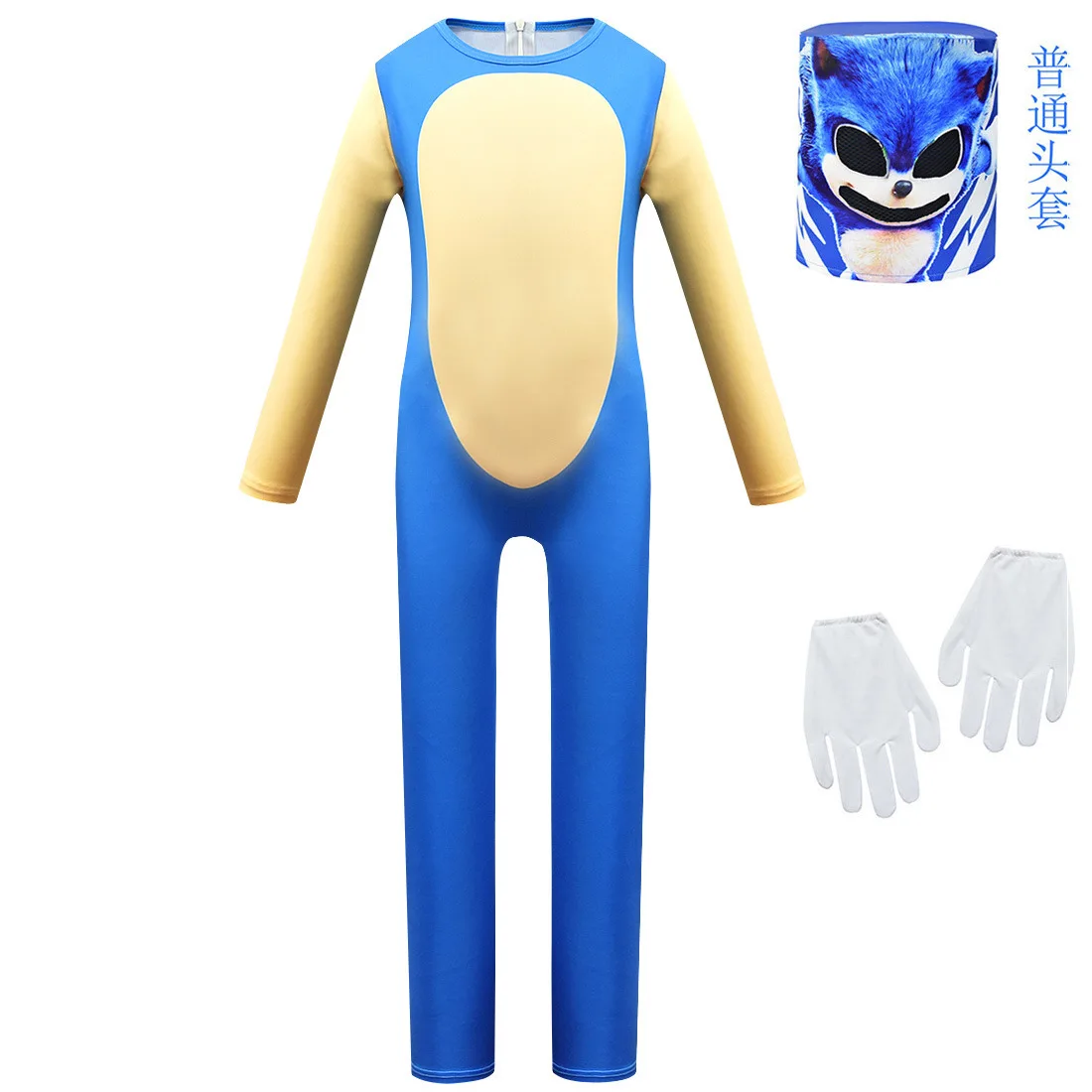 Детский комбинезон с молнией и мышью-ежаком аниме Sonic Boy потому что игра