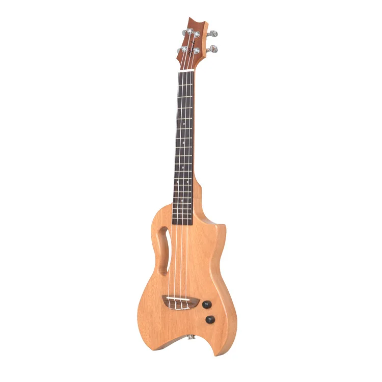 

Mute 26 inch Mahogany wood nylon string Electric ukulele guitar