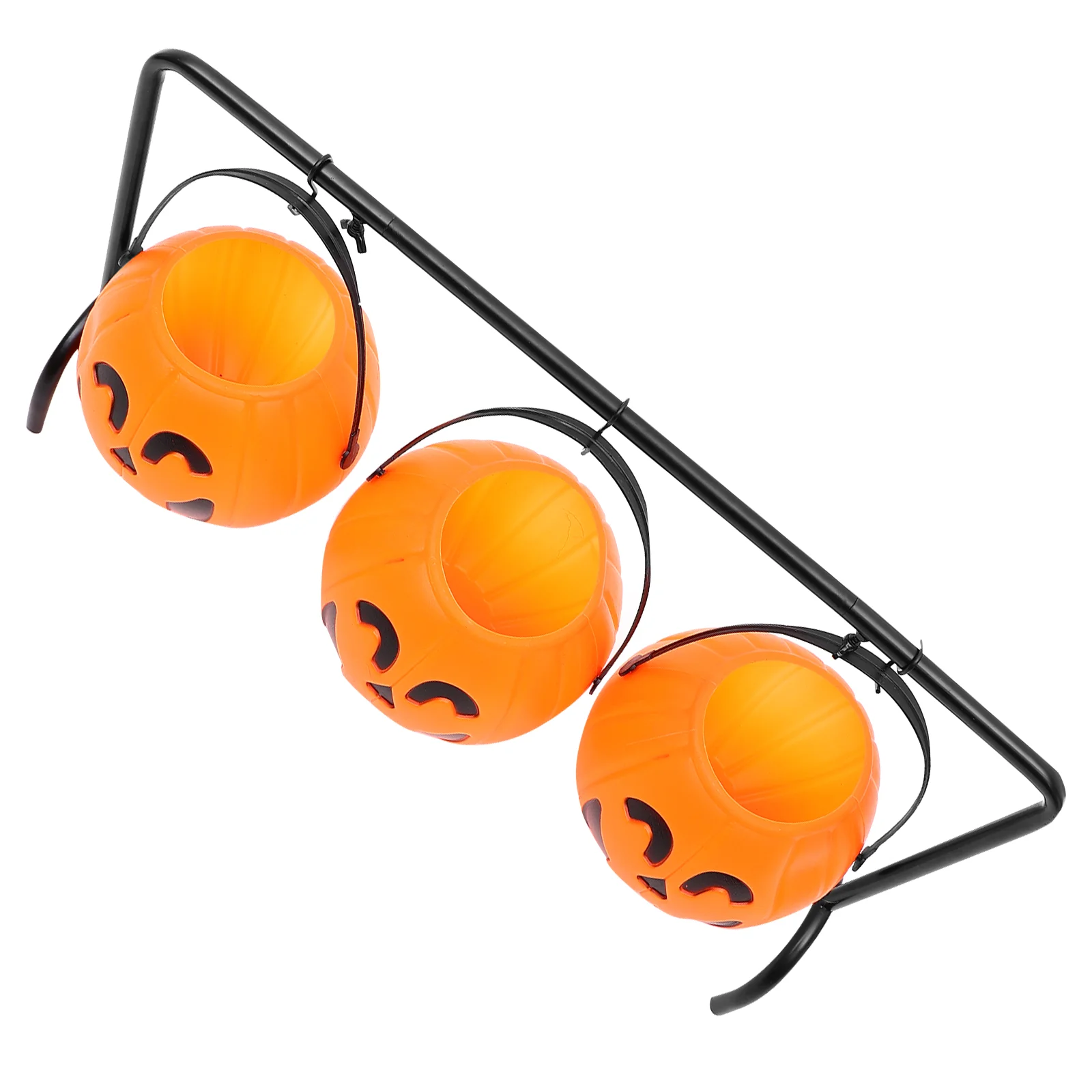 

Simple Design Candy Jars Halloween Holder Basket Portable Small Handheld Buckets